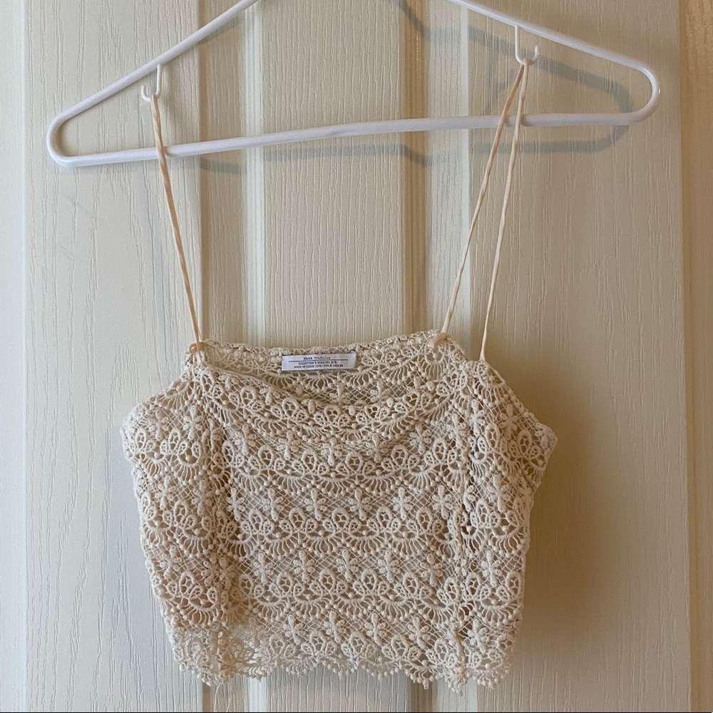 Zara lace crop top